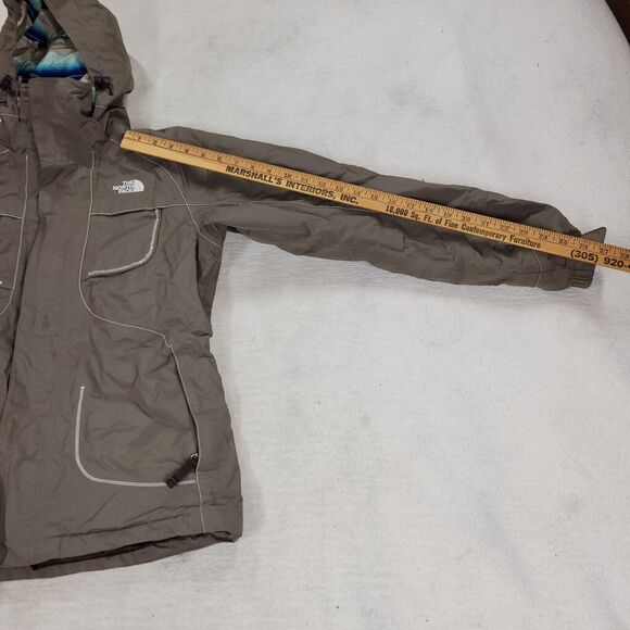The North Face Jacket Womens Size M Brown Full Zip Snow Skiing Winter Cold Coat - Picture 7 of 16